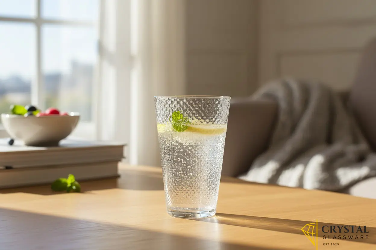 Deli glassware Classic Transparent Drinking Glass - Set of 6